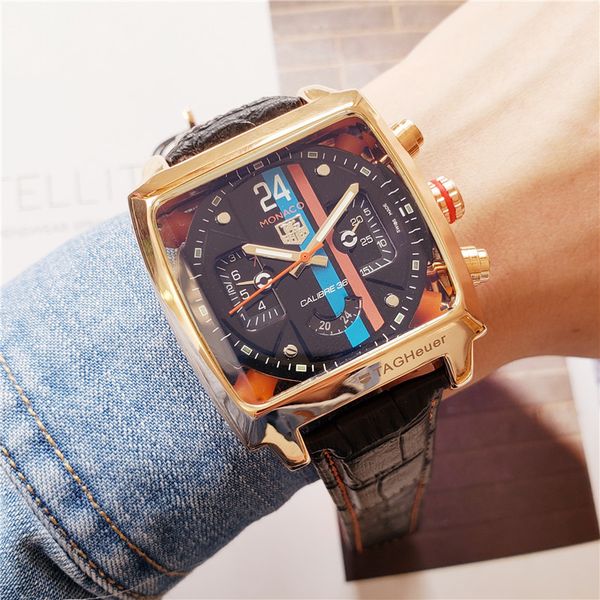 

New 13 aaa 13 tag 13 heuer famou full featured machinery watche 42mm men watch leather belt men port watch no box hy9