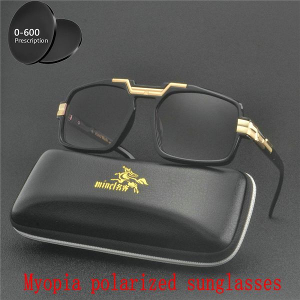 

finished polarized myopia sunglasses men women custom short sighted optics driving goggles women fashion square sunglasses fml, White;black