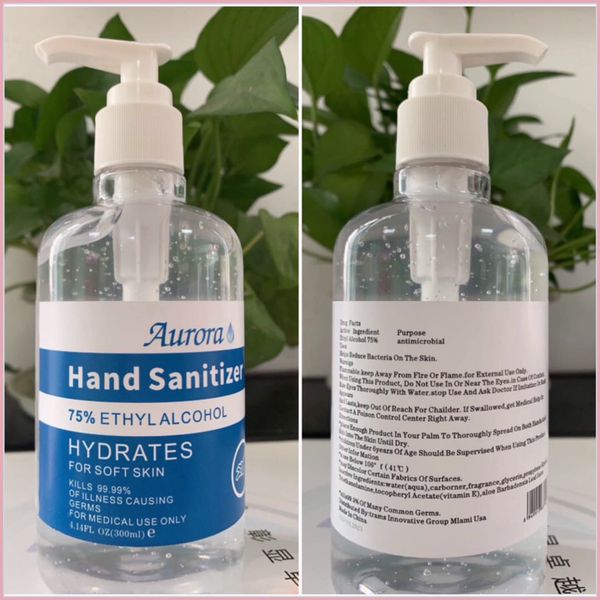 

seller siruini/ aurora hand sanitizer with vitamin e 300ml wash hand sanitizer for home office dhl free