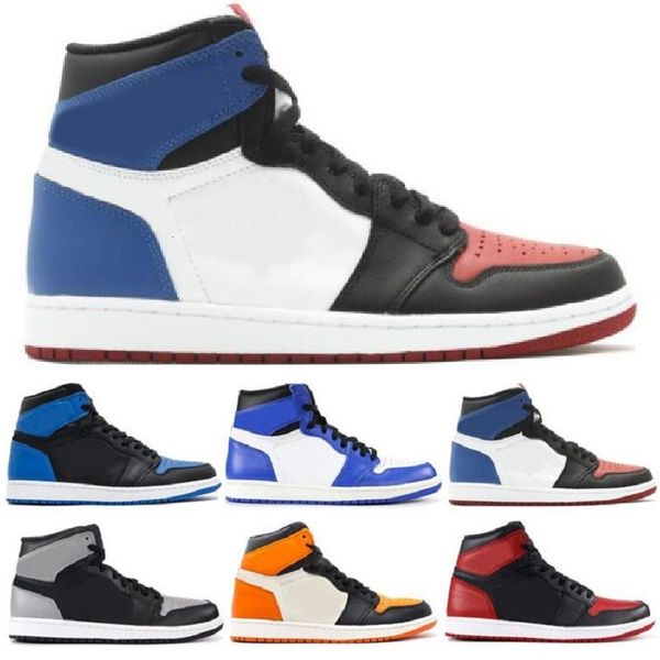 

1 high og banned bred toe spider-man unc 1s 3 mens basketball shoes homage to home chicago royal blue men sports designer sneakers