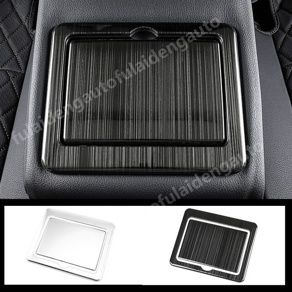 

2pcs for teana altima 2019-2020 black titanium interior front drain cup cover trim car styling accessories