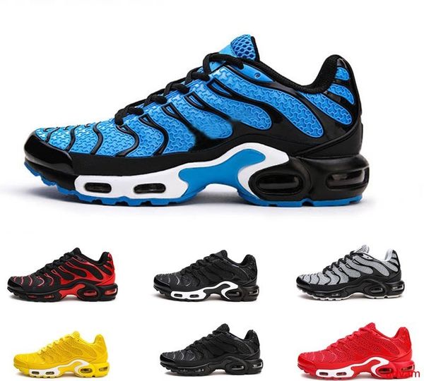 

2020 men mens plus tn outdoor running shoes red black blue white triple outdoor trainers running shoes sneakers size 40-47