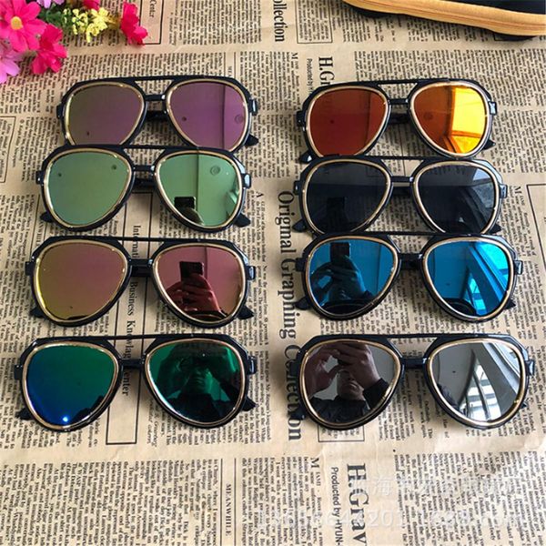 

fashion kids sunglasses brand designer children's sunglasses anti-uv baby stylish eyeglasses girl boy glasses uv400 wholesale veeff, Blue