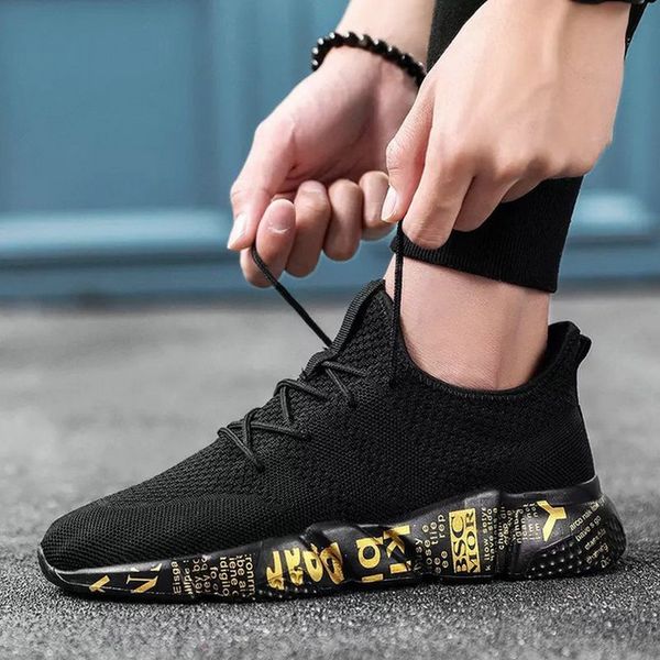 

big size 46 fashion male trainers casual shoes male tenis masculino shoes zapatos hombre sapatos outdoor flats lm-44, Black