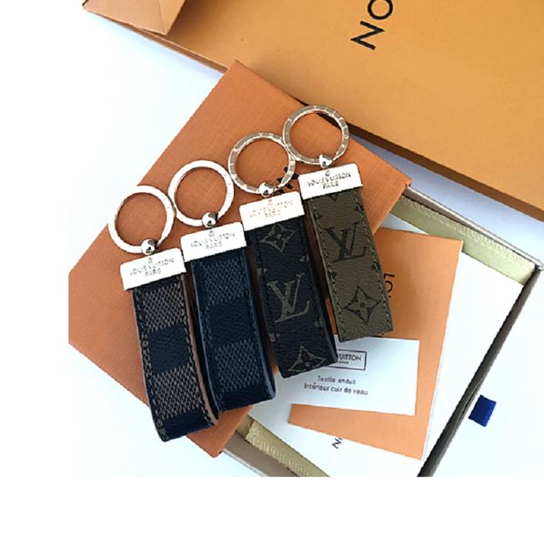 

high qualtiy luxury keychain key chain & key ring holder brand key chain porte clef gift men women souvenirs car bag with box 332, Silver