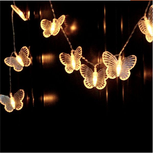 Butterfly String Lights 3m 30led Battery Operated Fairy Lights For Bedroom Home Christmas Wedding Party Holiday Decoration Lamps Birthday Party Items
