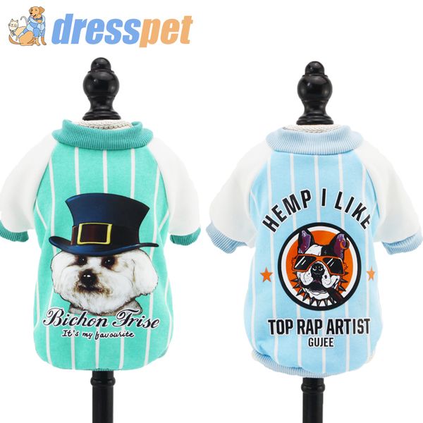 

dresspet pet dog fashion sweater shirt spring and autumn puppy teddy bear clothing two-legged dog clothes decorated cotton