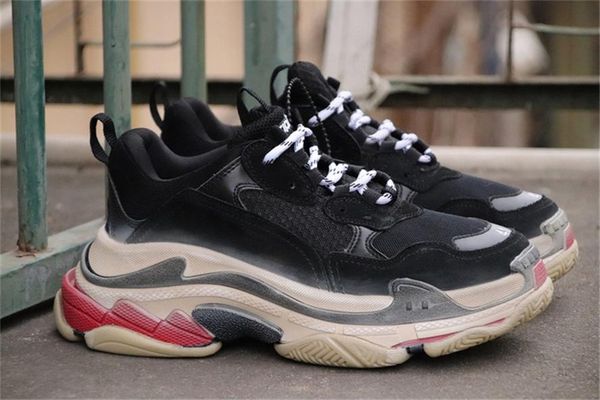 

R29Balenciaga Triple S Speed ​​Trainer Черный Белый Красный Аутентичные Кроссовки Кроссовки Кроссовки Оригиналы 2018 Бестселлеры