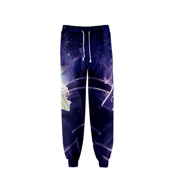 

anime 3d sword art online alicization pant cartoon trouser men sweatpant japan sao world jogger harajuku streetwear 2019, Black