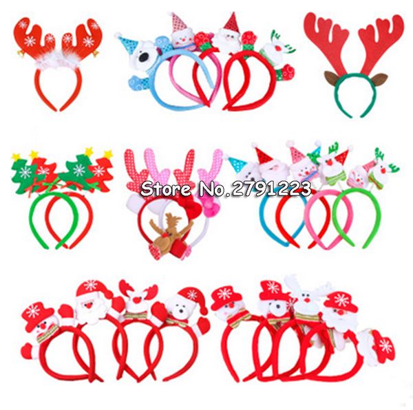 

christmas headbands multi-style snowman santa claus christmas gift for children decorations
