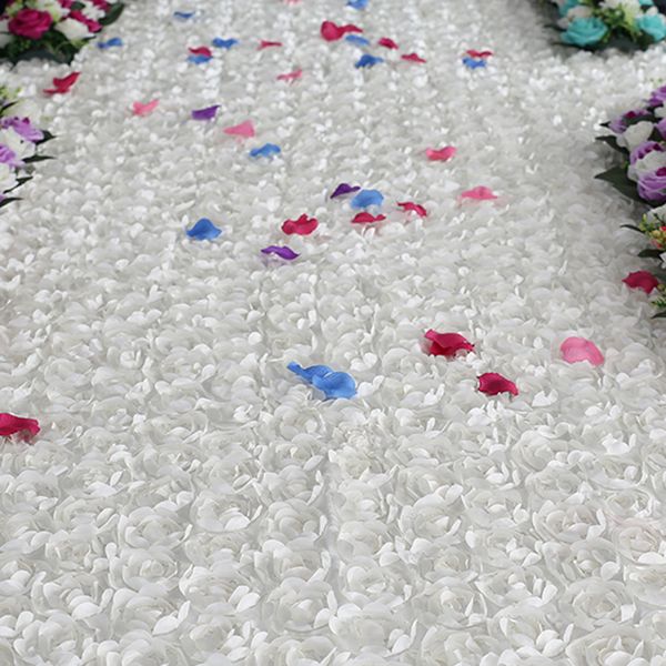 

140x60cm анти-скольжения 3d розы свадебный цветок сцене полу длинный ковер прохода runner коврики ковры