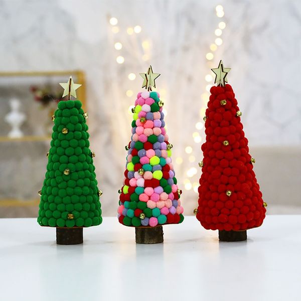 

plush mini christmas tree christmas pendant kids xmas gift toy deskornaments party display xmas home decoration