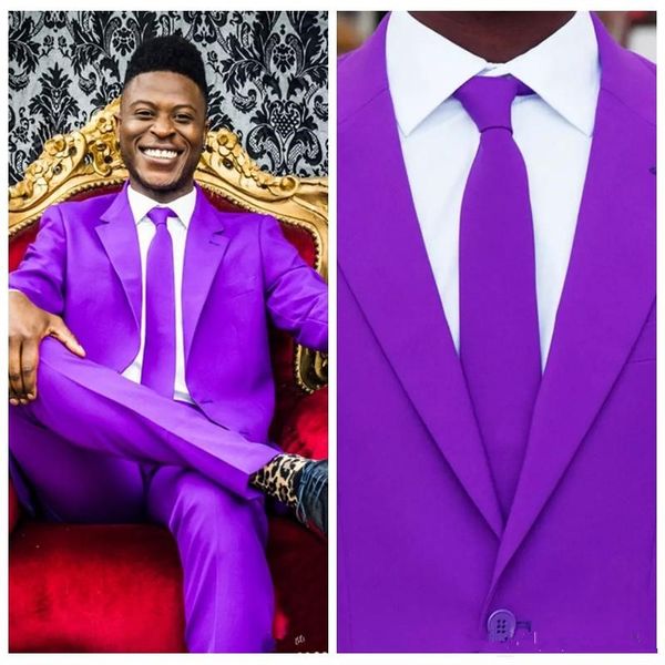 

fashion new product release men's purple jacket pants classic minimalist design man dance party groom wedding custom dress, White;black