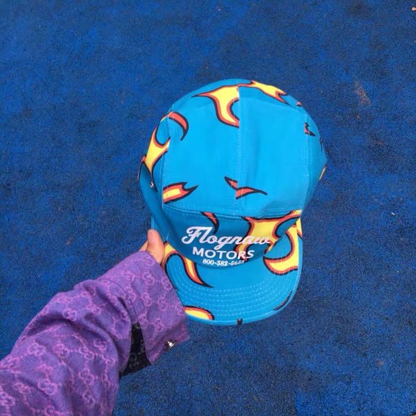

fashion-golf wang flame le fleur tyler the creator new mens womens flcap apback embroidery cap casquette baseball hats #599, Blue;gray