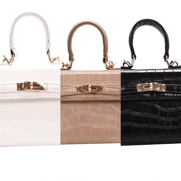 

2020 trend women's square small square car line women's shoulder messenger bag mobile phone small bag, White