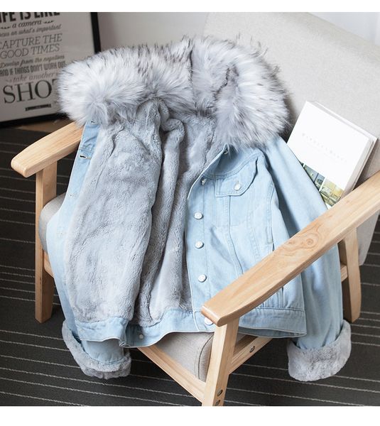 

new warm winter bomber women spring autumn hooded coat jeans denim jackets basic ladies  windbreaker female large, Black;brown