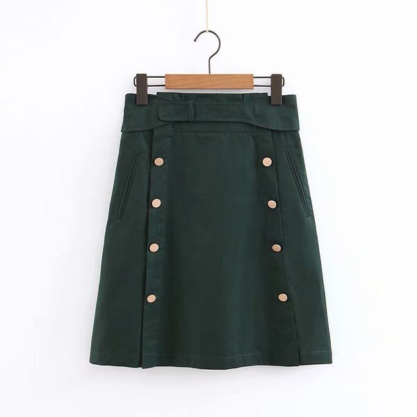 

selling longa long skirt xq8-45-9326 european and american fashionable windshield half-length skirt, Black