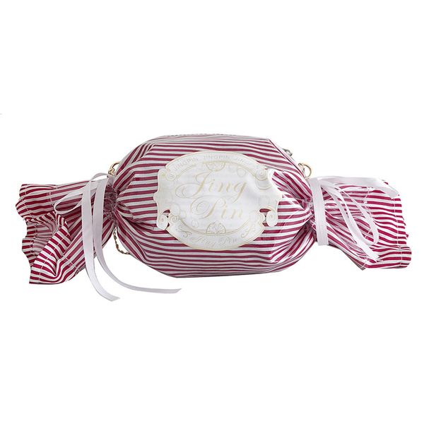 

fashionnew candy shape handbag personalized satchel girls sweet chain crossbody bag shoulder bag ladies pvc party clutch pur