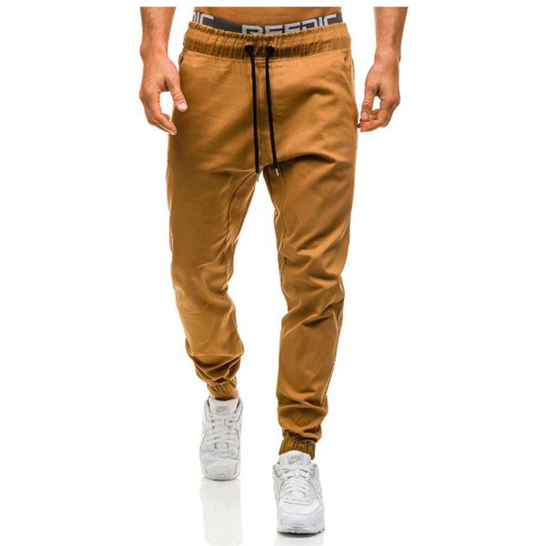 

brand men pants hip hop harem joggers pants 2018 male trousers mens joggers solid sweatpants large size m-xxxl, Black