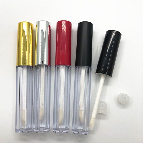 

3.5ml clear frosted makeup liquid empty lipstick lip gloss tubes cosmetic packaging container fast shipping f1830