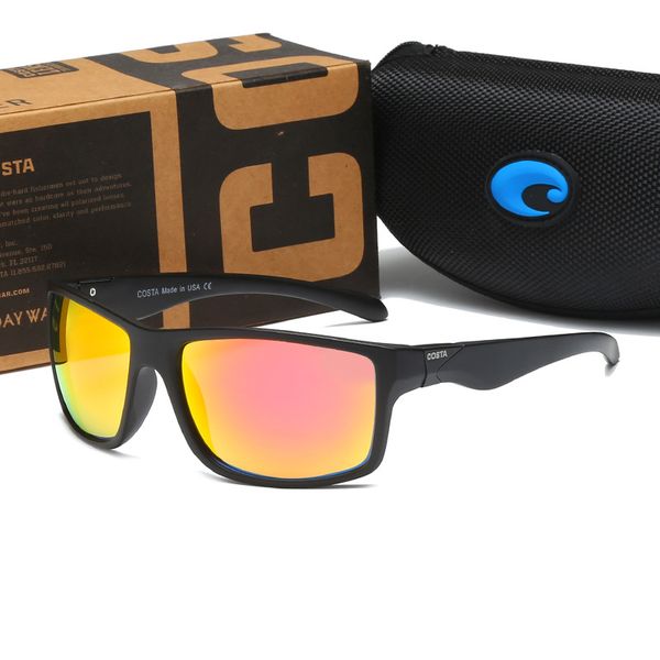 

sunglasses 9024 costa sunglasses mens fashion cycling sports glasses uv400 women luxury designer sunglasses beach glasses box&case -red, White;black