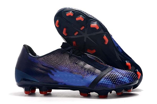 

2019 men phantom venom vnm elite fg new lights under the radar soccer sea blue football shoes