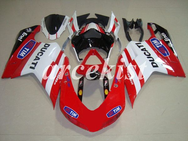 

4 подарков нового abs инъекция полных обтекатели комплекты подходят для ducati 848 1098 1198 1198s 2007 2008 2009 2010 2011 2012 body набора