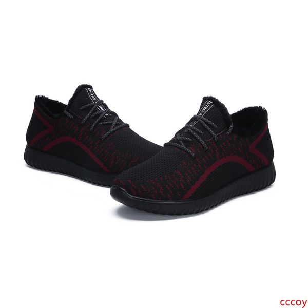 

2019 casual shoes for mens knit white black comfortable breathable outdoor jogging walking men sneakers 40-45