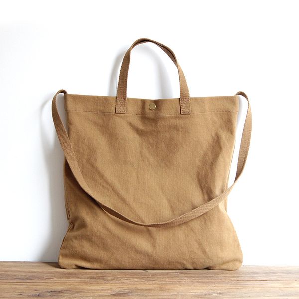 

raged sheep women student cotton linen fashion tote handbag solid color shopping eco reusable foldable shoulder bag