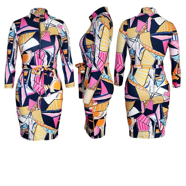 

womens panelled dresses fashion plaid print womens zipper dresses bow sashes casual dresses womens clothing, Black;gray