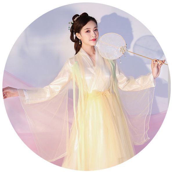 

new costume improved hanfu women dance performance costume elegant fresh dress fairy dresses cosplay daily wear dress, Black;red