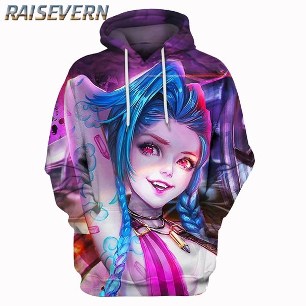 of Legends LOL 3D cópia colorida Kawaii Impresso homens casal mulheres fresco camisola Hoodies Sweat Hip Hop Streetwear Vestuário