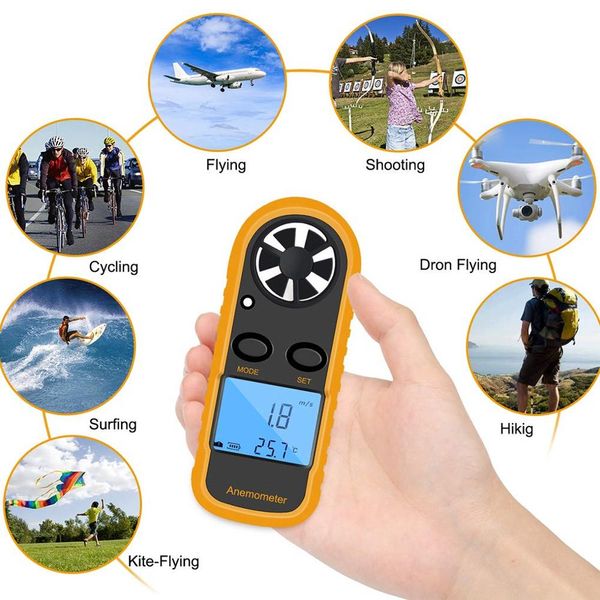 

gm816 30m/s (65mph) lcd digital handheld air wind speed velocity meter measure pocket smart anemometer portable anemograph