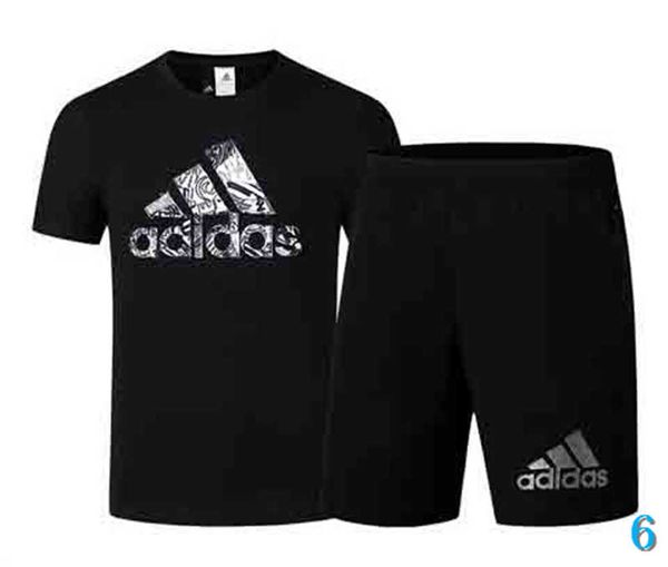 

men designer tracksuits 2019 new fashion active slim letter print breathable pullover t-shirt & shorts cotton blend size l-5xl 6, Gray