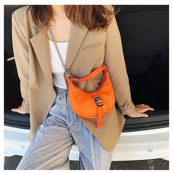 

mihaivina crossbody bags for women handbag canvas shoulder messenger bag ladies baguette bag with chain crossbody bags