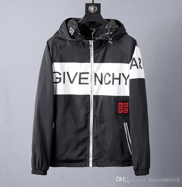 

2019windbreaker мужская куртка мужские дизайнерские куртки весенне-осенний период и двойная куртка для моды отдыха пальто куртки menswear46, Black;brown