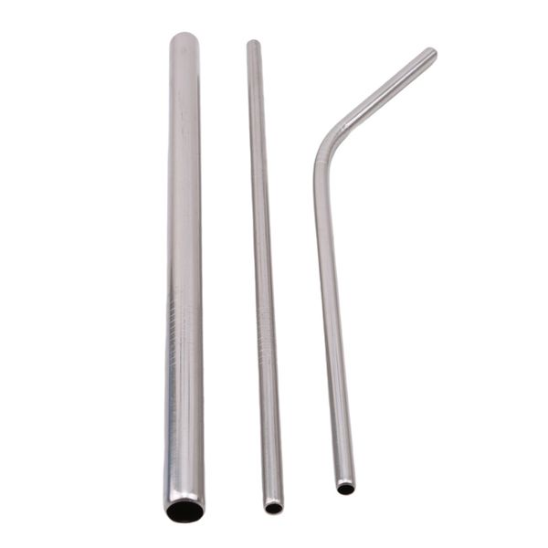 

304 stainless steel metal straw reusable drinking strawwith cleaner brush for mugs