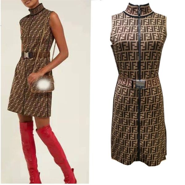 

19 with belt new fa hion long dre women 039 letter printed knitted ca ual dre