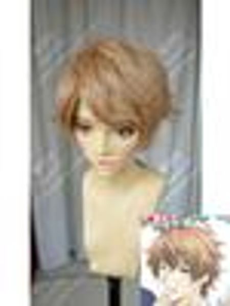 

shokugeki no soma satoshi isshiki cosplay wig costume, Black;brown