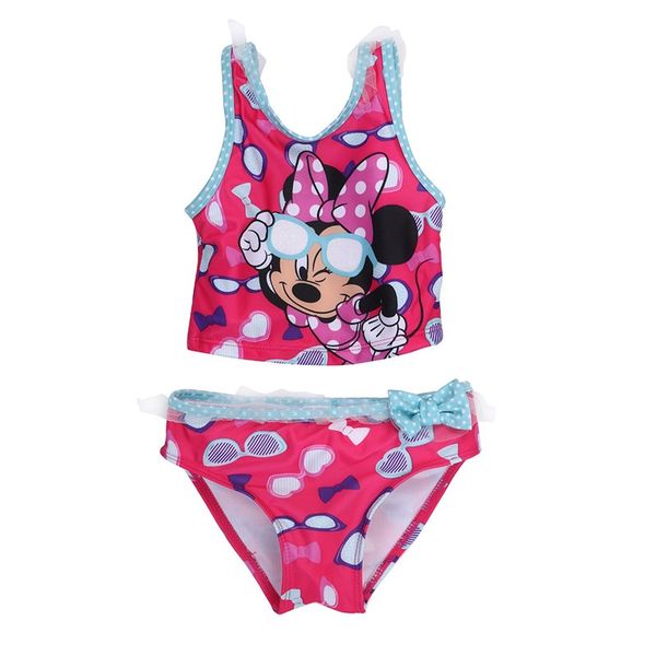 

summer new baby girls two-piece swimsuits kid toddler cartoon bathing tankinis bikini swimwear bathing swimsuit 3-7t
