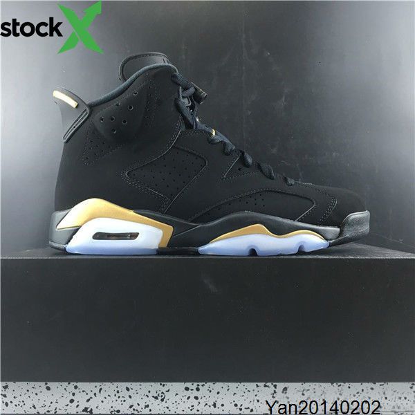 

new release 6 dmp black gold little goldman black metallic gold pack 23 basketball shoes men defining moments suede sneakrs sports
