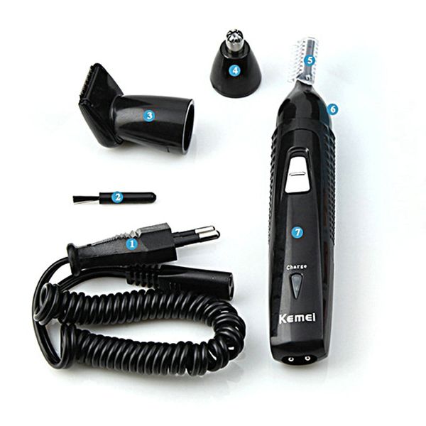 

kemei 3-in-1 rechargeable electric nose hair trimmer tagliacapelli naso superiore clipper km-309 hairclippersdesign adutw