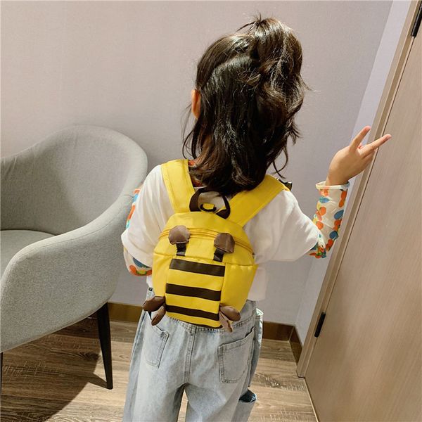 

ladybabag striped children's bag fashion crown simple zipper backpack travel student bag cartoon fanny backpack for student
