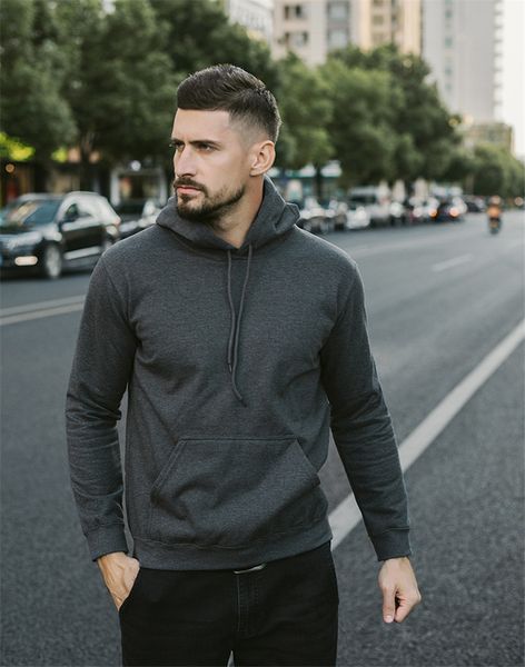 

designer couple hoodies brief long sleeve casual hooides 2020 spring winter pullover v neck loose couple clothes, Black