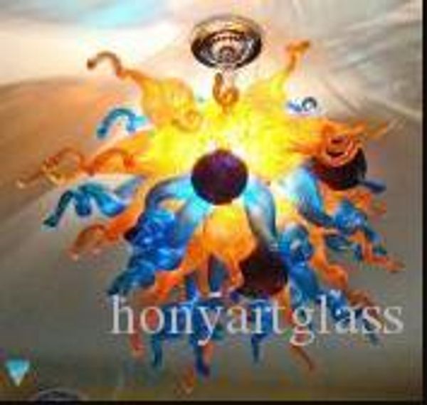 

ac led bulbs 110v/240v elegant art lighting european colorful blown glass modern dining room chandelier