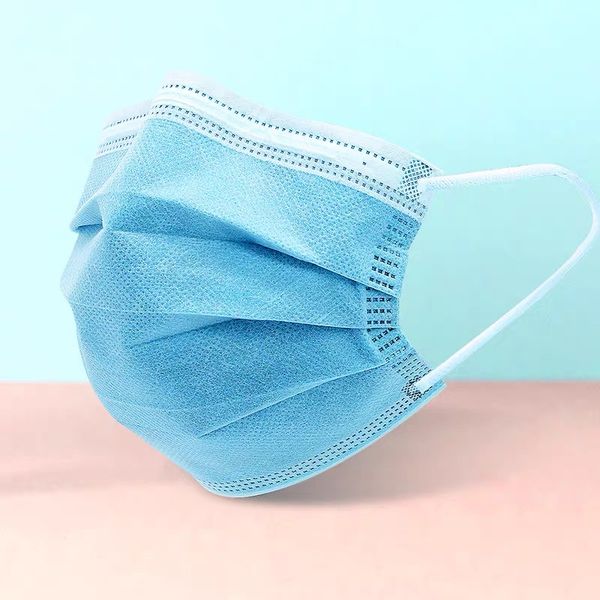 

2020 50шт одноразовая маска для лица 3 слоя пылезащитная маска для лица защитный чехол бесплатная доставка набор антипылевой салон ушная рак