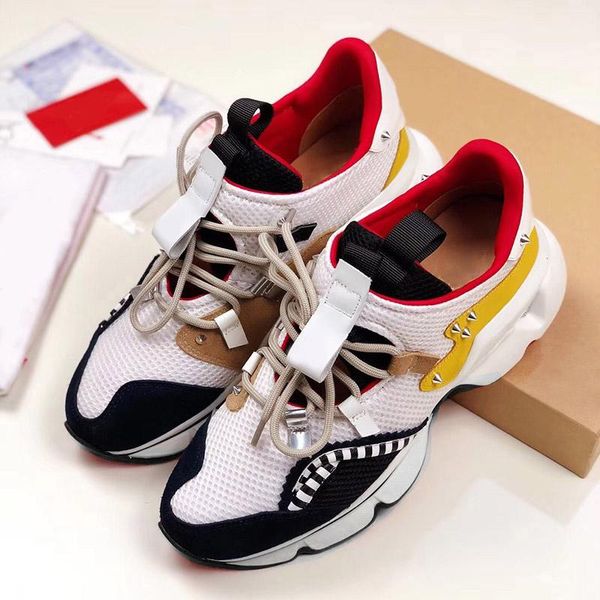 

2019 Топ шипованных Шипы Повседневных Квартир Red Bottom Shoes New Для мужчин и женщины парт