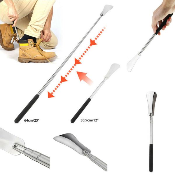 

new updated long handle stainless steel shoehorn shoe horn spoon shoe lifter