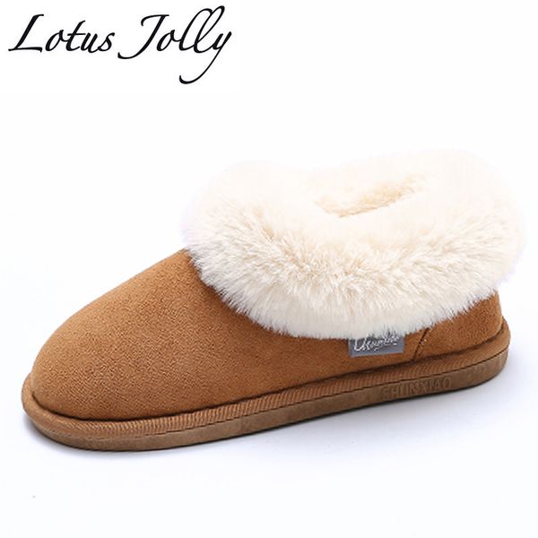

women house boots winter warm fur snow boots comfort memory foam indoor bedroom shoes women soft plush puppy home botas mujer, Black