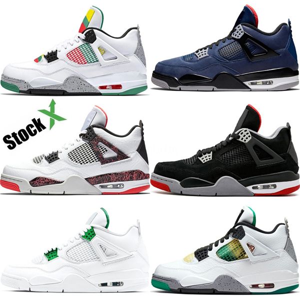 

2020 tattoo 4 singles day 4s men basketball shoes pure money premium black cat white cement bred fire red alternate sports shoes sneakers #1